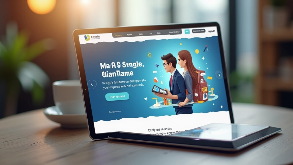 Local business directory landing page with contact information