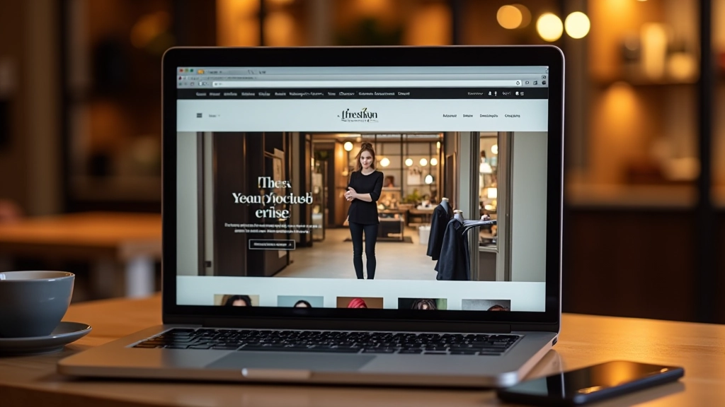 Student portfolio website redesign for fashion boutique