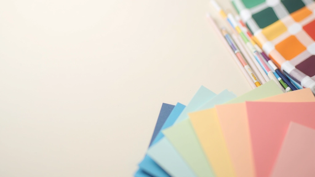 Color palette display showing primary brand color, accent colors, and neutral tones with contrast ratio measurements