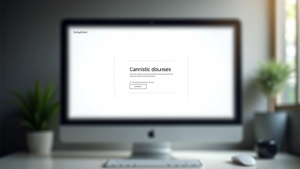 Clean landing page layout showing above-the-fold content area with headline, subheading, and primary call-to-action button