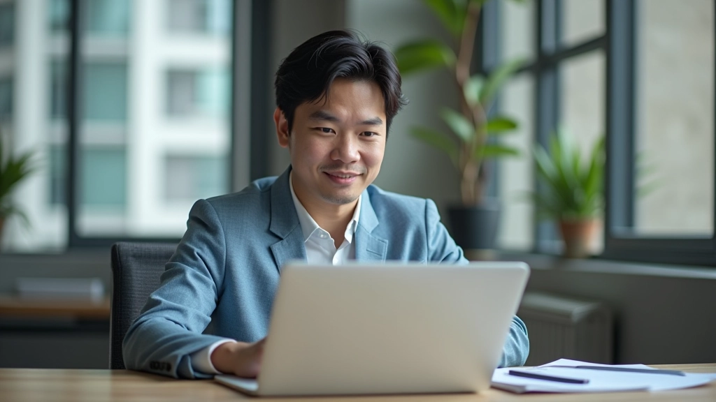 Person reviewing website analytics and conversion data on computer screen