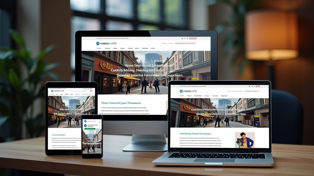Responsive design on multiple devices showing mobile-first approach to web design