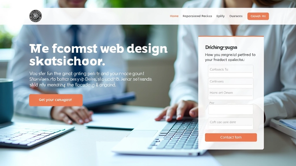 Professional services landing page