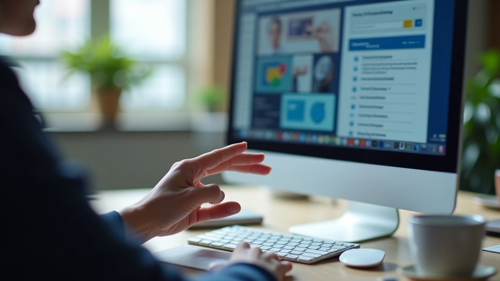 User navigating through intuitive website interface with clear call-to-action buttons
